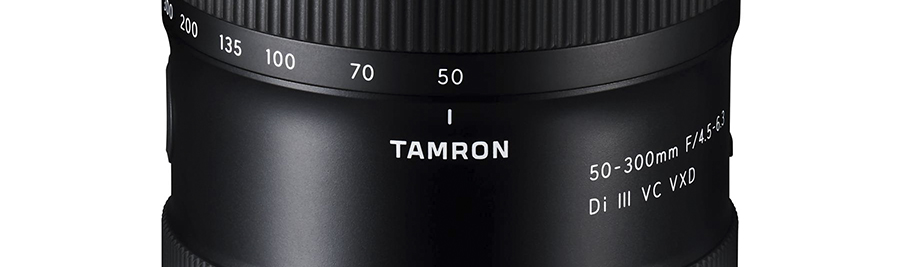TAMRON anuncia un teleobjetivo único que hace zoom a partir de 50mm 50-300mm F/4.5-6.3 Di III VC VXD (Modelo A069)